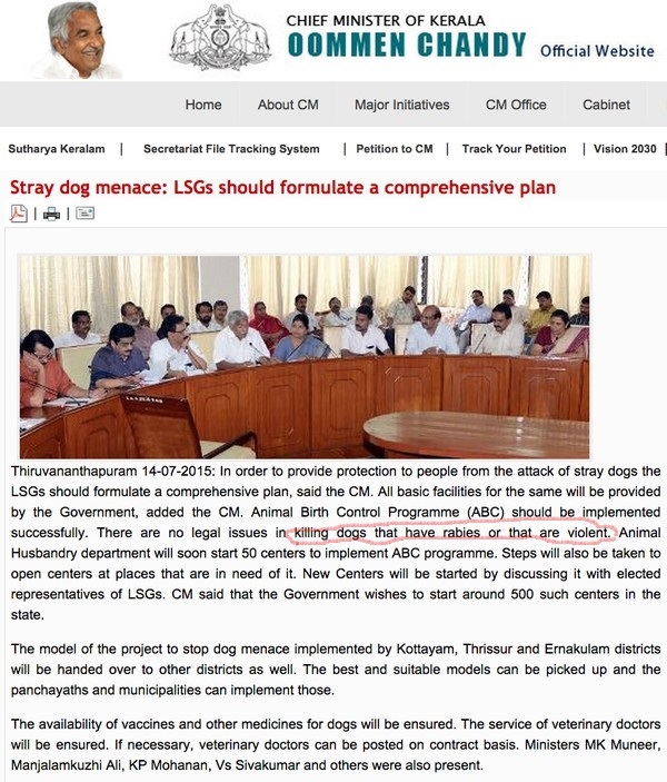 culling kerala order